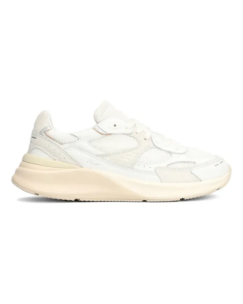 D.A.T.E. Musa Sneakers mit Einsätzen - Weiß Weiß