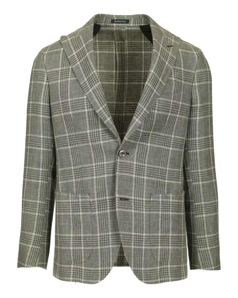 Al Duca D’Aosta 1902 Prince of Wales-check blazer - Grün Grün