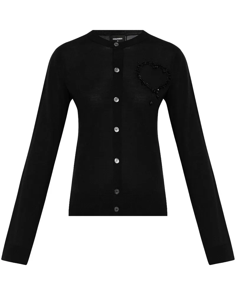 Dsquared2 Klassischer Cardigan - Schwarz Schwarz