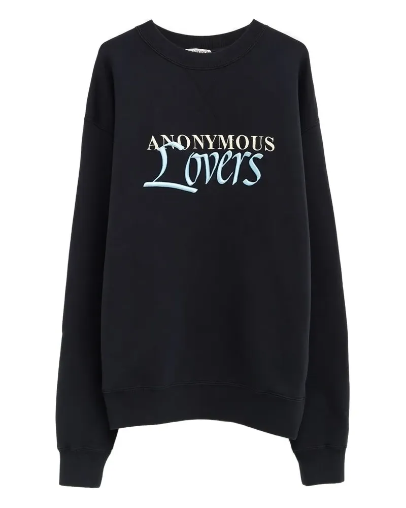 J.W.Anderson embroidered crew-neck sweatshirt - Schwarz Schwarz