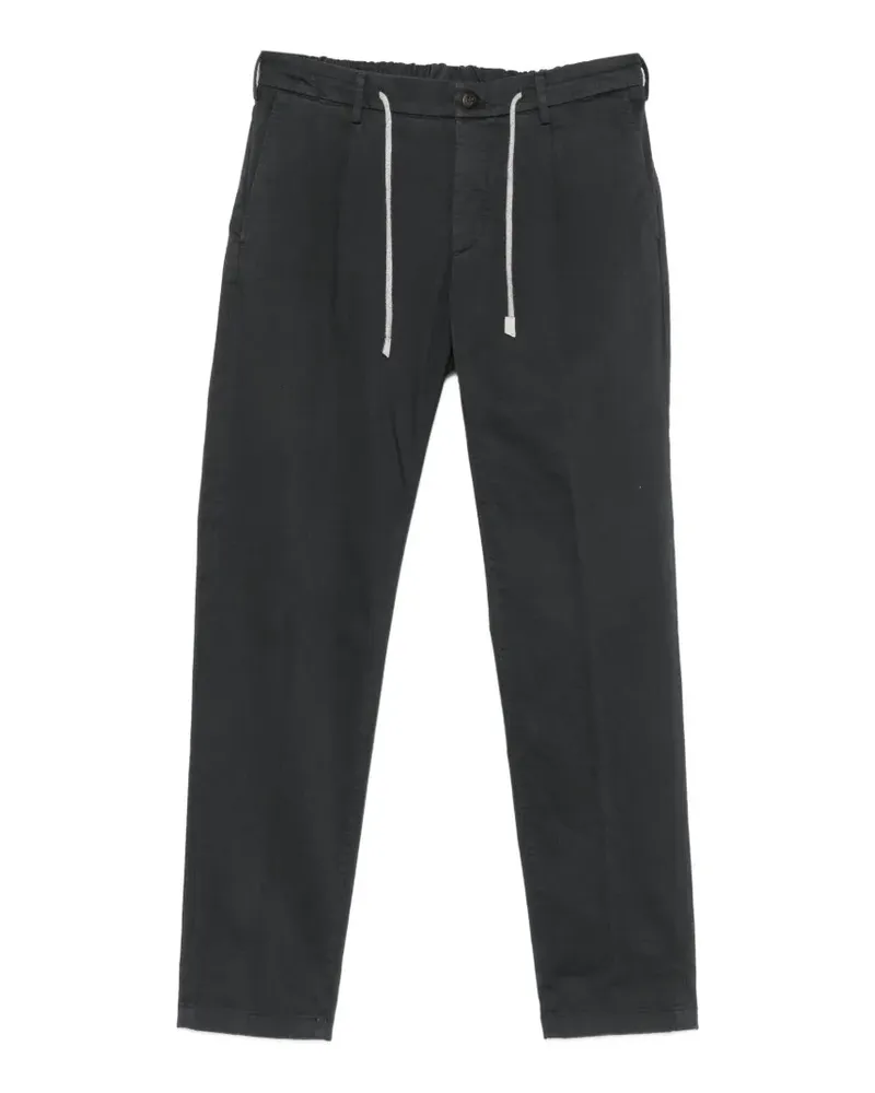 Eleventy Straight-Leg-Hose mit Kordelzug - Grau Grau