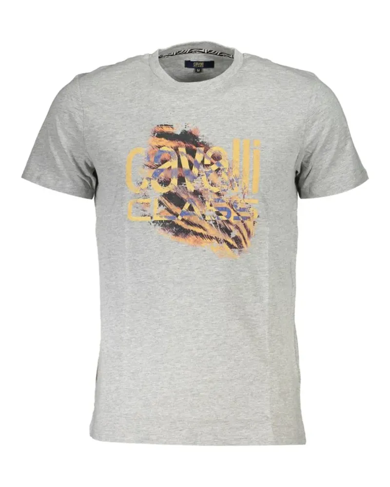 Roberto Cavalli T-Shirt mit Animal-Print - Grau Grau