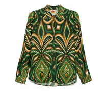 Pineapple Ikat Hemd - Grün