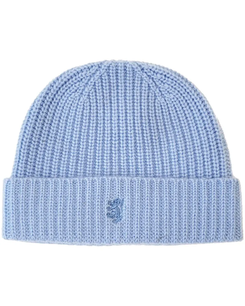 Pringle of Scotland Gerippte Beanie aus Kaschmir - Blau Blau