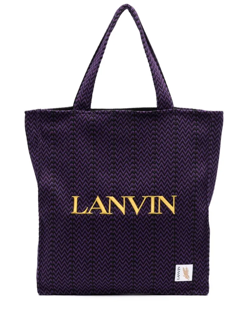 Lanvin x Future Shopper mit Logo-Stickerei Violett