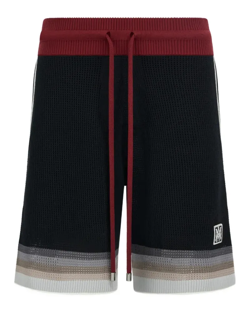 Amiri striped knitted shorts - Schwarz Schwarz