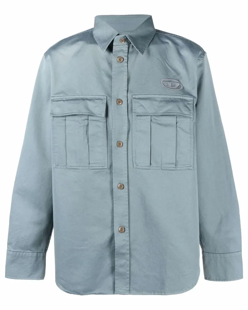 Diesel S-Roow Hemd - Blau Blau