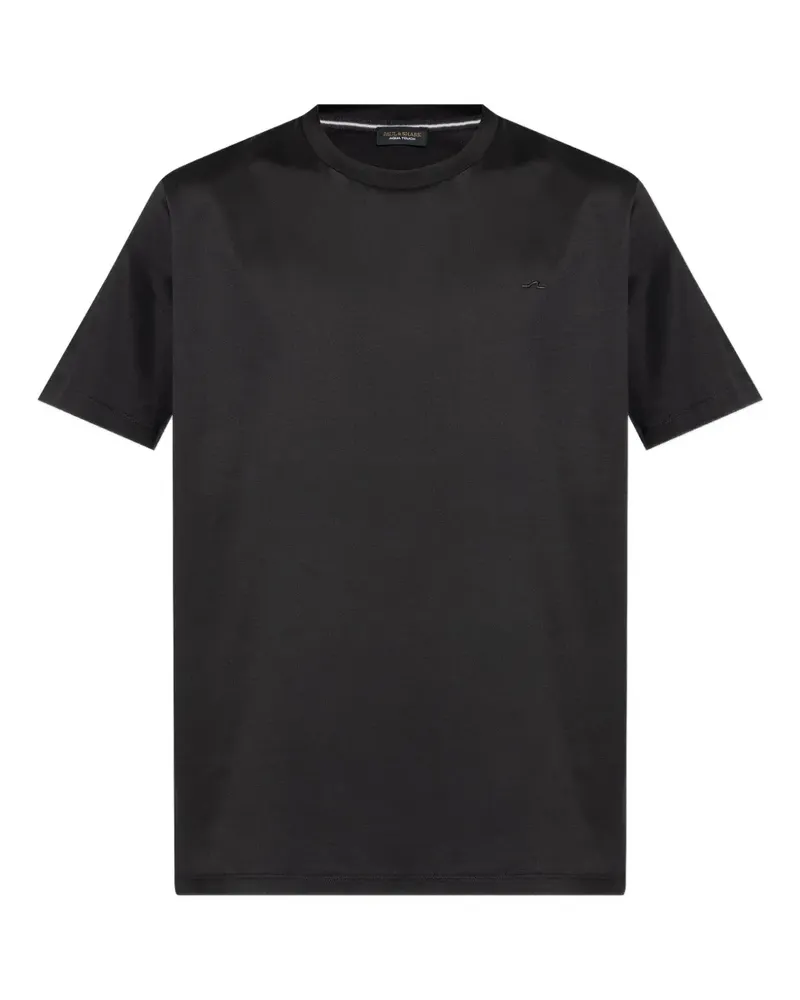 Paul & Shark T-Shirt mit Logo-Stickerei - Schwarz Schwarz