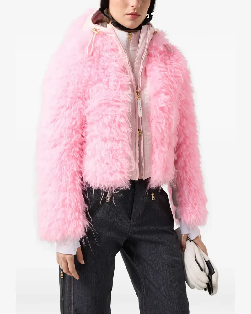 Bogner Kela Skijacke aus Faux Fur - Rosa Rosa