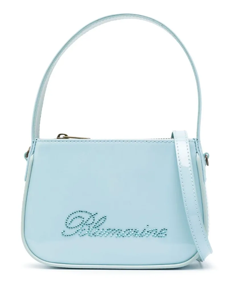 Blumarine Mini-Tasche mit Logo Blau