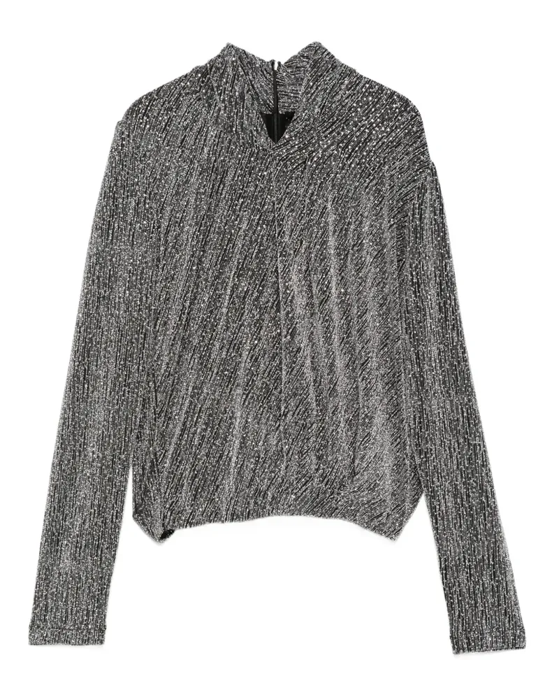 IRO Pullover im Metallic-Look - Grau Grau