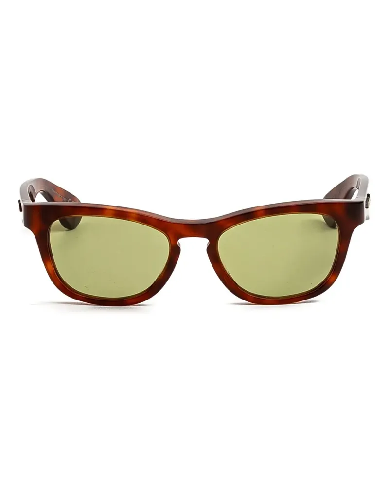 Marni Sonnenbrille mit geometrischem Gestell - Braun Braun