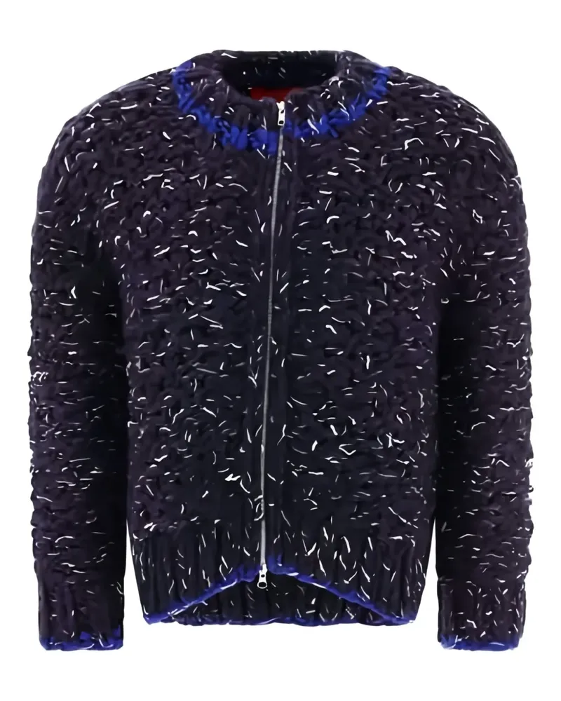 Eckhaus Latta Gestrickte Bomberjacke - Blau Blau