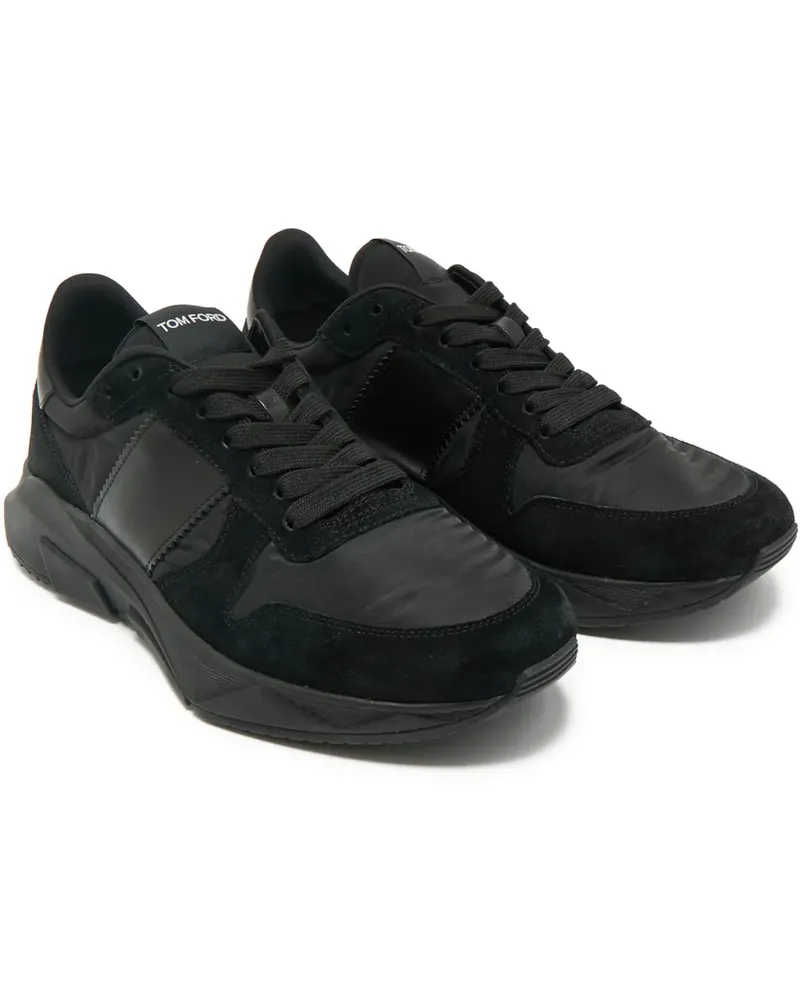 Tom Ford Sneakers aus Leder - Schwarz Schwarz
