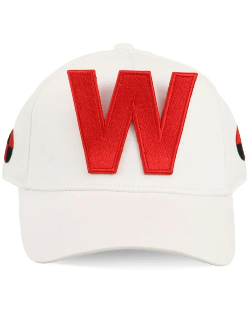 Walter van Beirendonck Baseballkappe mit W-Stickerei Weiß