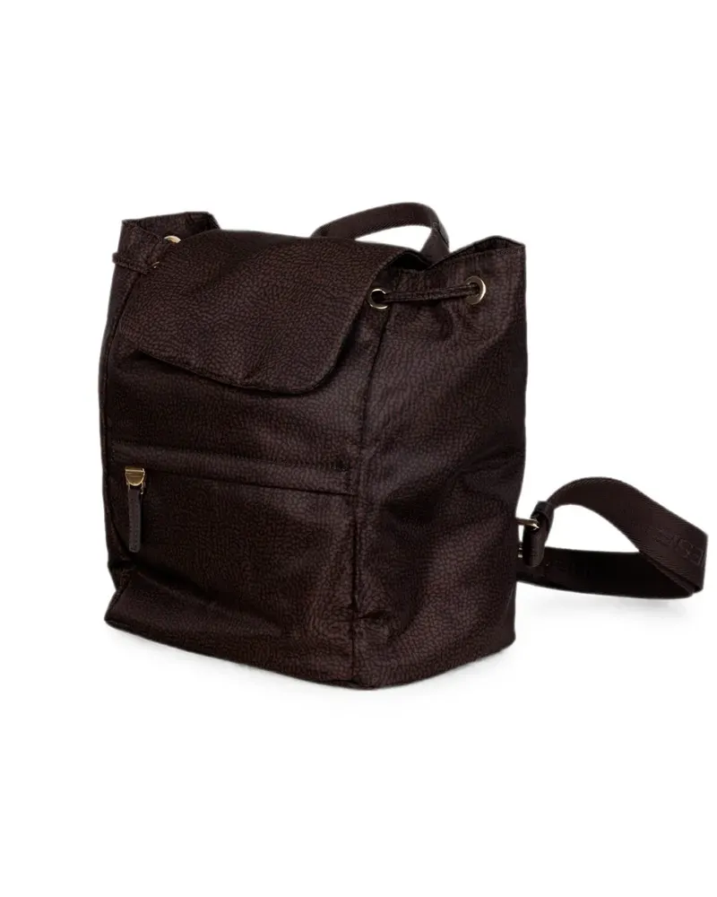 Borbonese optyll print drawstring backpack - Braun Braun