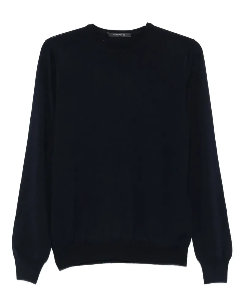 Tagliatore Pullover aus Schurwolle - Blau Blau