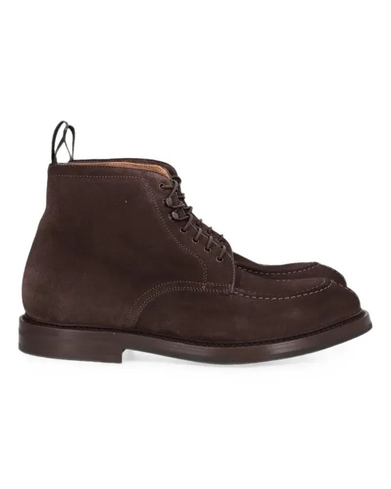 Al Duca D’Aosta 1902 lace-up suede boots - Braun Braun