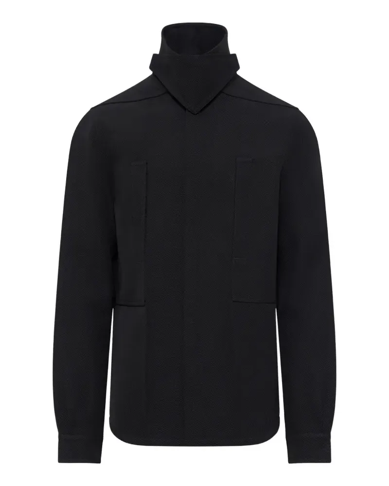 Rick Owens Tower wool shirt - Schwarz Schwarz