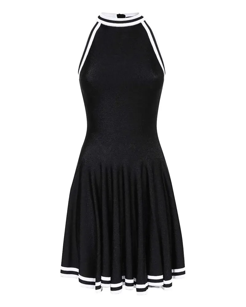 Balmain Neckholder-Kleid - Schwarz Schwarz