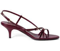 Sandalen aus Lackleder 55mm - Rot