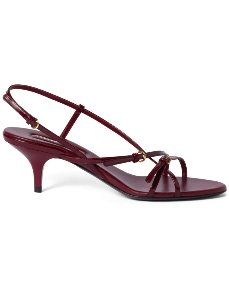 Miu Miu Sandalen aus Lackleder 55mm - Rot Rot