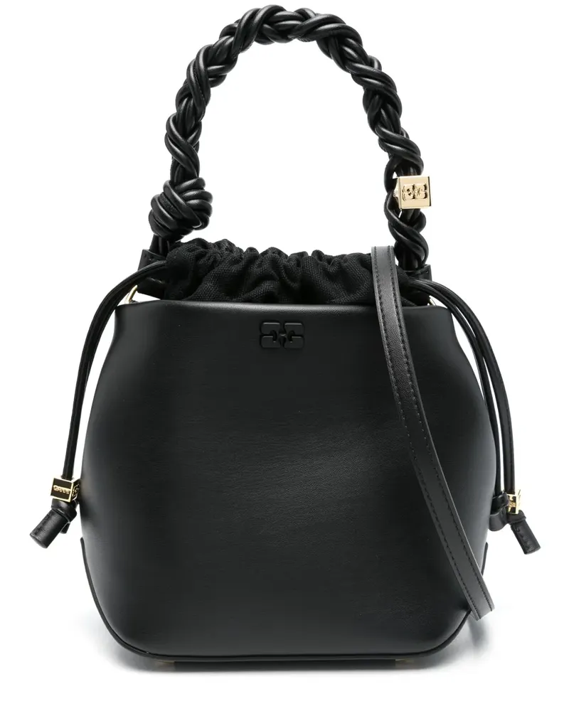 Ganni Bou Beuteltasche - Schwarz Schwarz