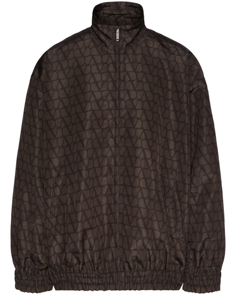 Valentino Garavani Leichte Jacke mit VLOGO-Print Braun