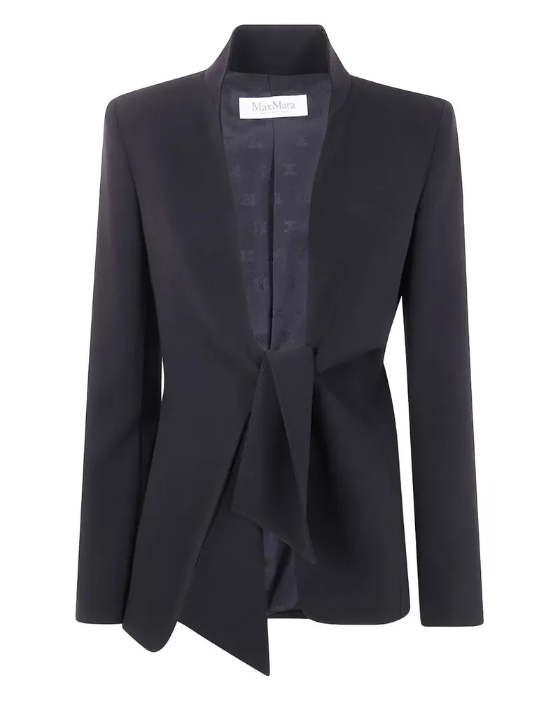 Max Mara Ghiotto Blazer mit Schleifenverschluss - Schwarz Schwarz