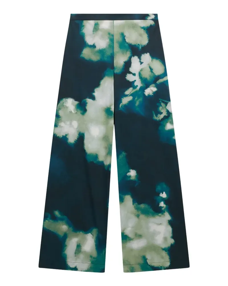 Liviana Conti floral-print trousers - Blau Blau