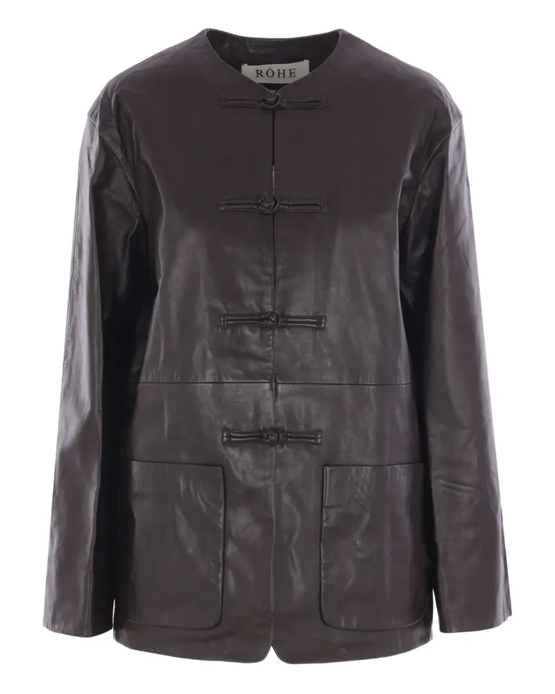 Róhe Rohe leather jacket - Braun Braun