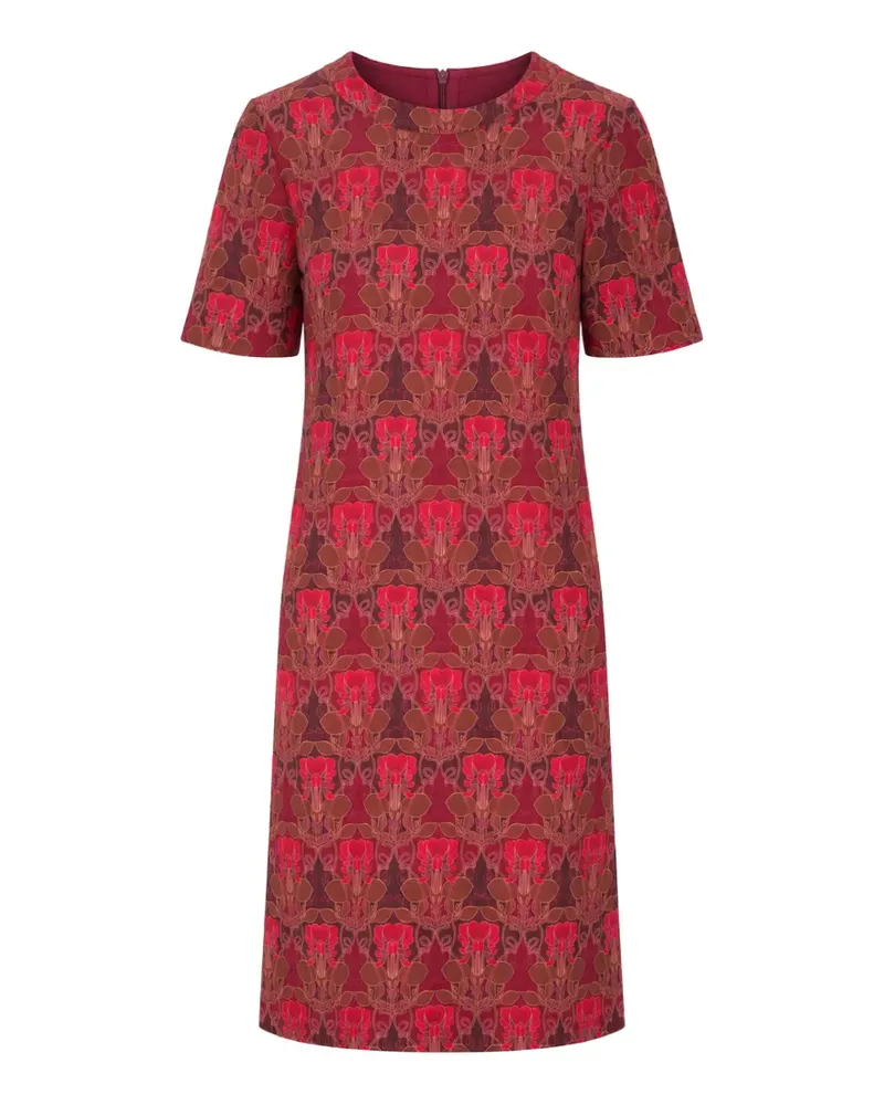 Laura Urbinati floral-print short-sleeve midi dress - Rot Rot