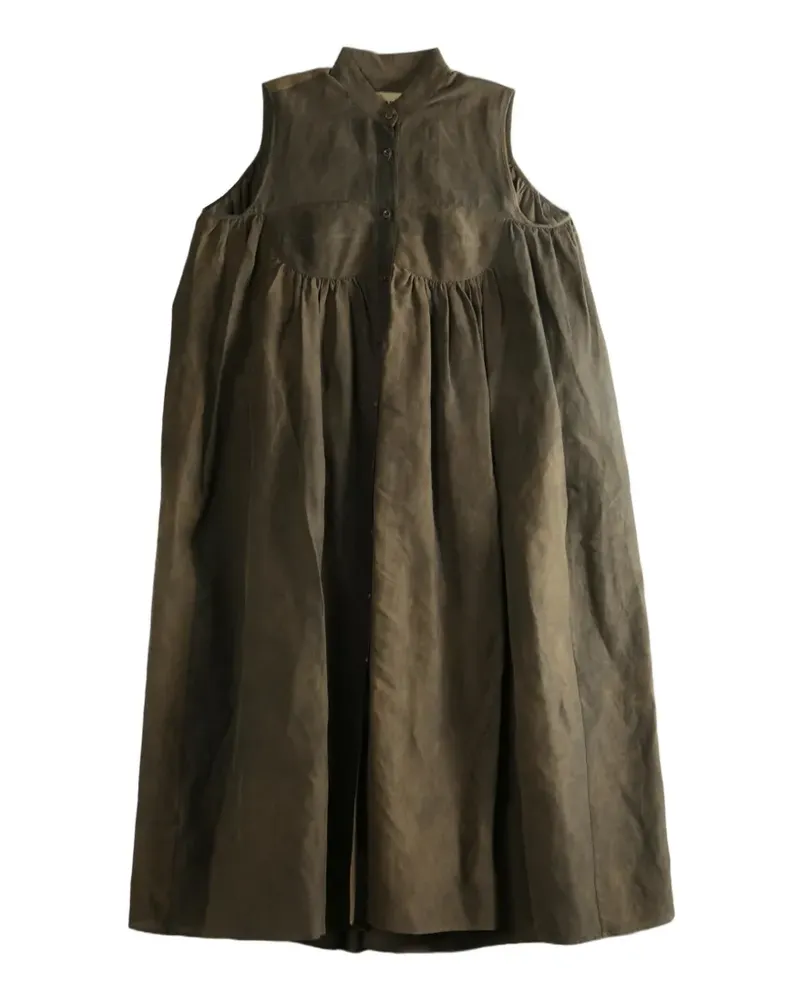 Uma Wang Avaey gathered sleeveless maxi dress - Braun Braun