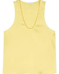 Patrizia Pepe Tanktop aus Satin Gelb