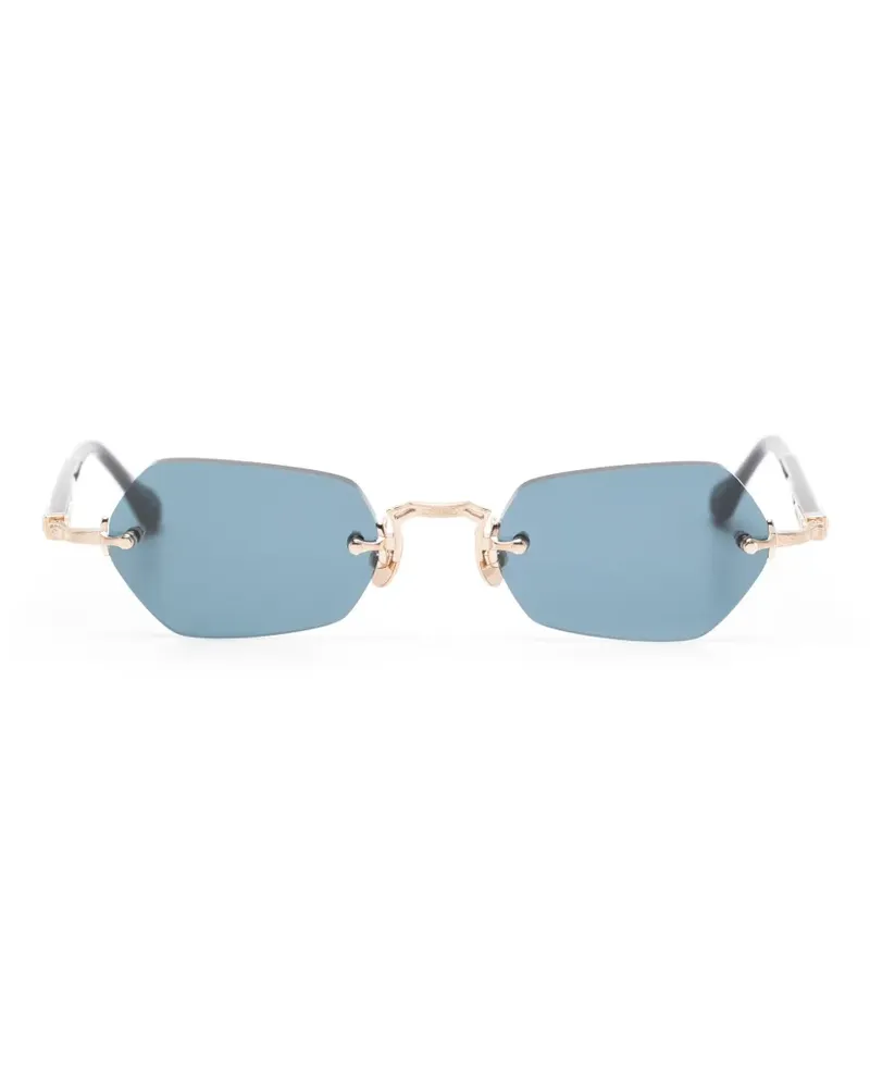 MATSUDA rimless geometric-frame sunglasses - Blau Blau