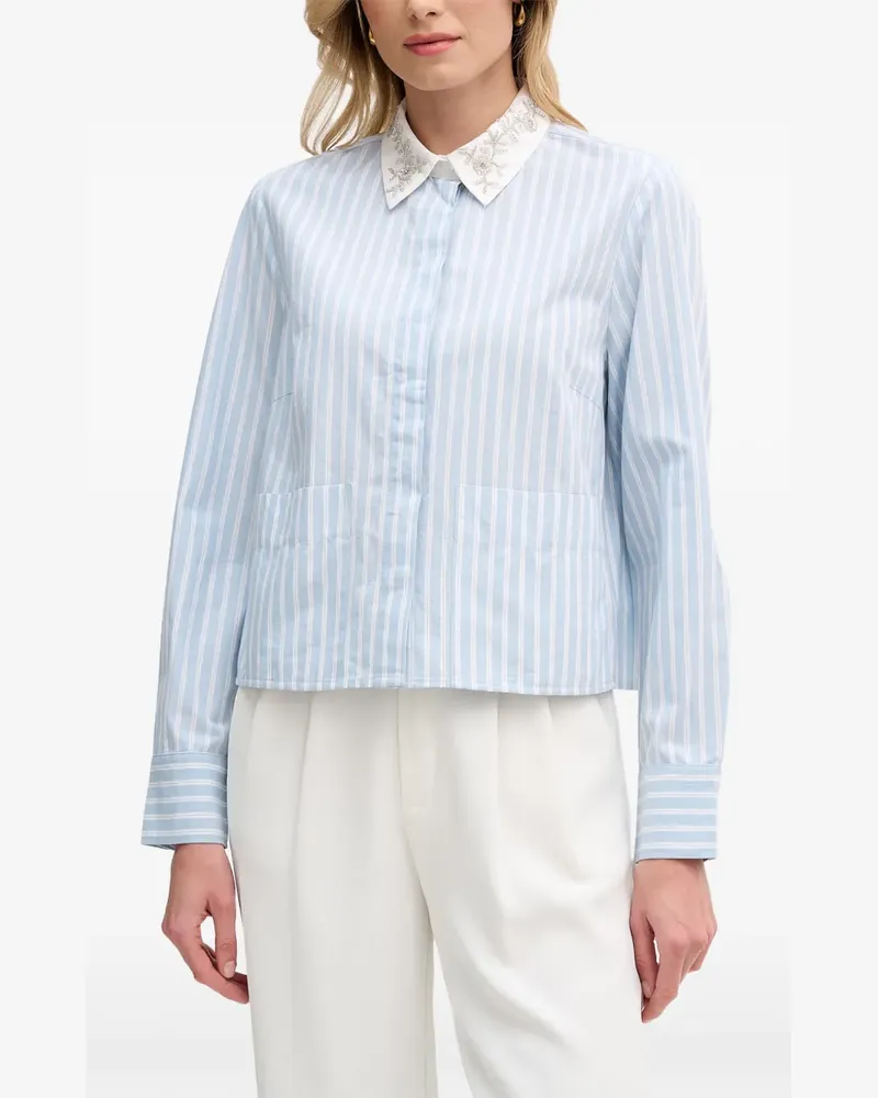 Oui  Mayson wool coat - Blau Blau