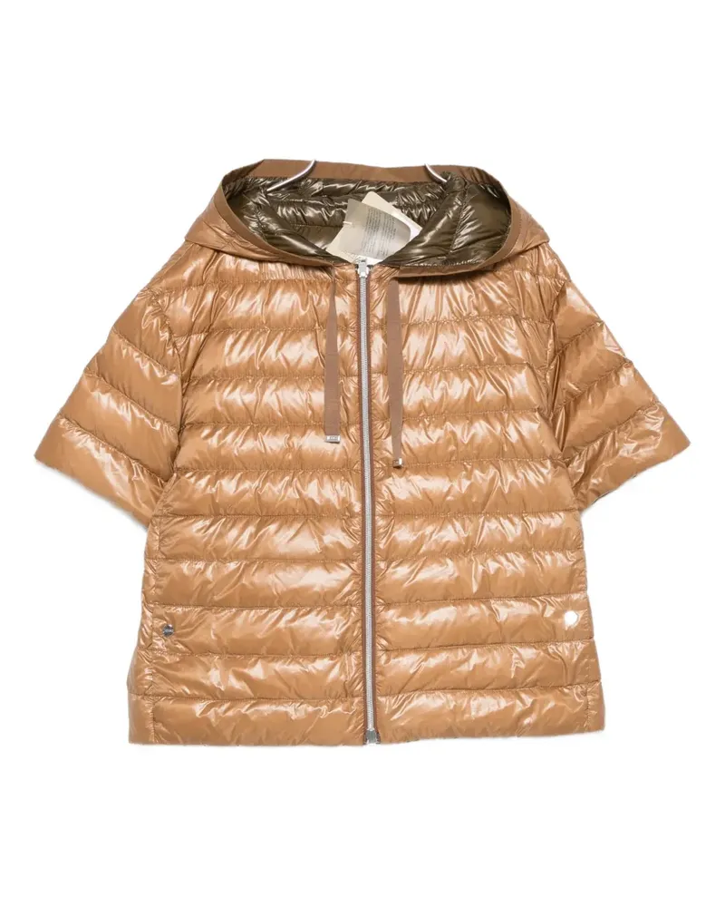 Herno short-sleeve padded jacket - Nude Nude