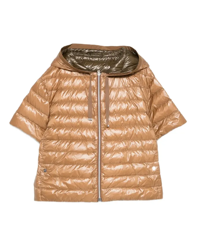 Herno short-sleeve padded jacket - Nude Nude