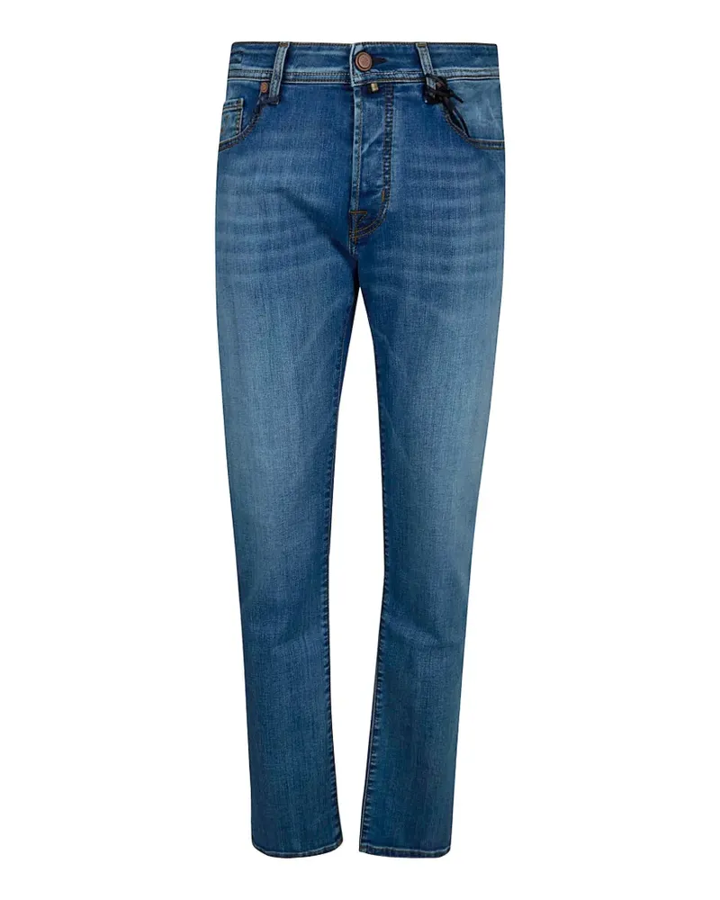 Jacob Cohën Jeans mit Patch - Blau Blau