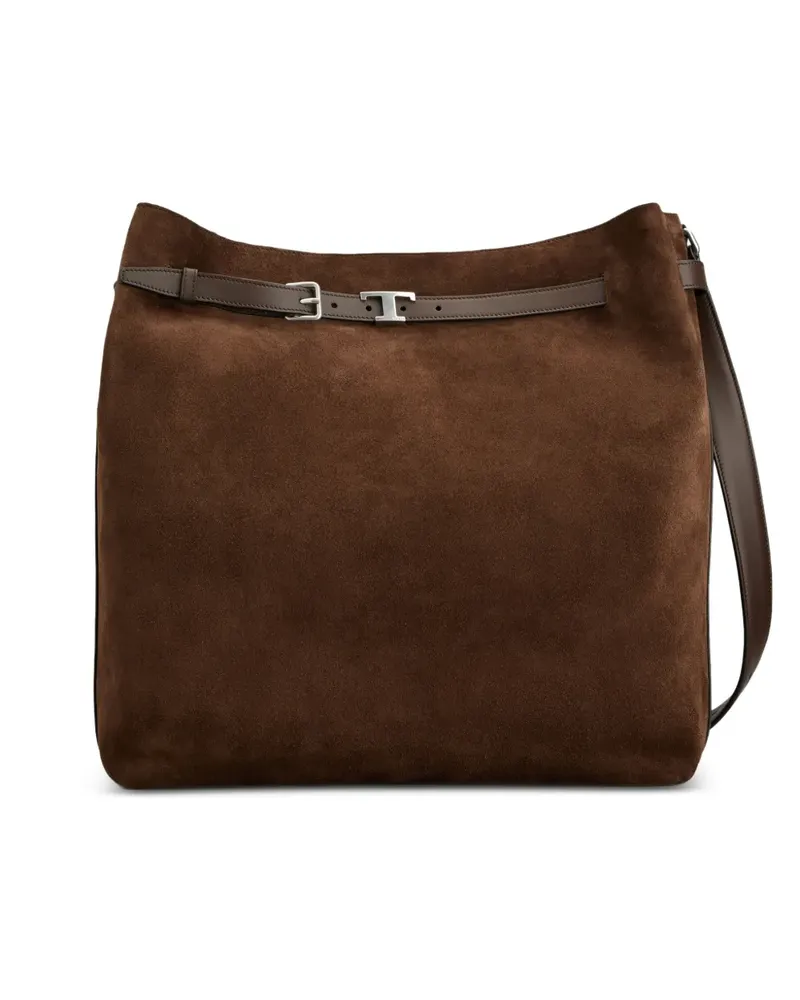 TOD'S Tim Tote Bag aus Wildleder - Braun Braun