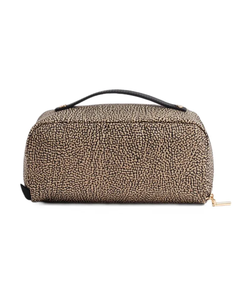 Borbonese medium make up bag - Nude Nude