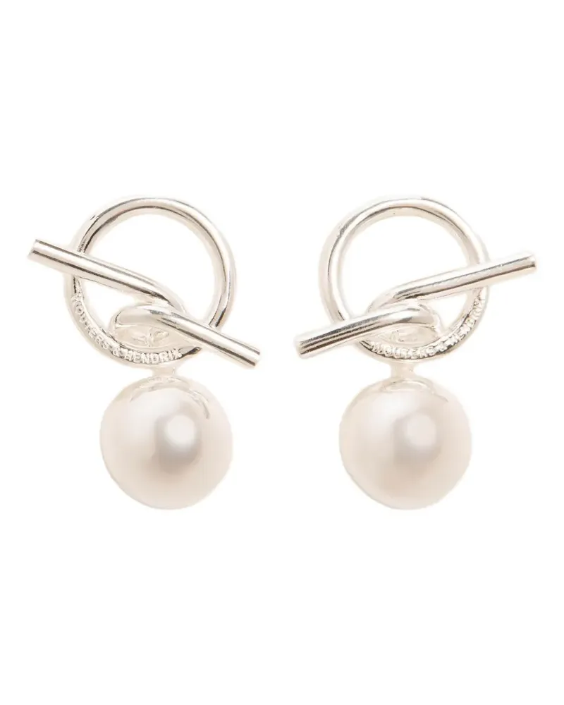 Wouters & Hendrix Spheres T-Bar Ohrringe - Silber Silber