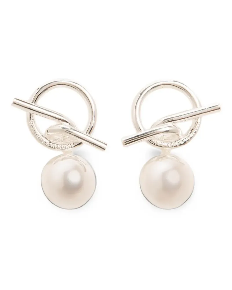 Wouters & Hendrix Spheres T-Bar Ohrringe - Silber Silber