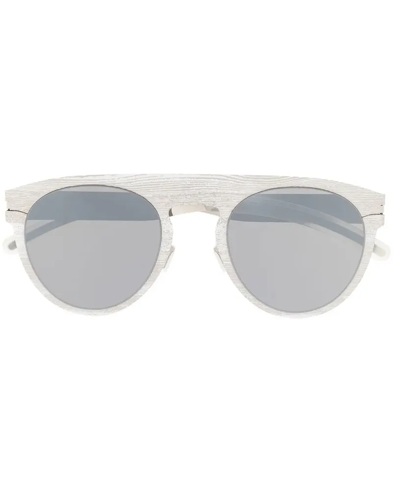 Mykita Sonnenbrille mit rundem Gestell - Silber Silber