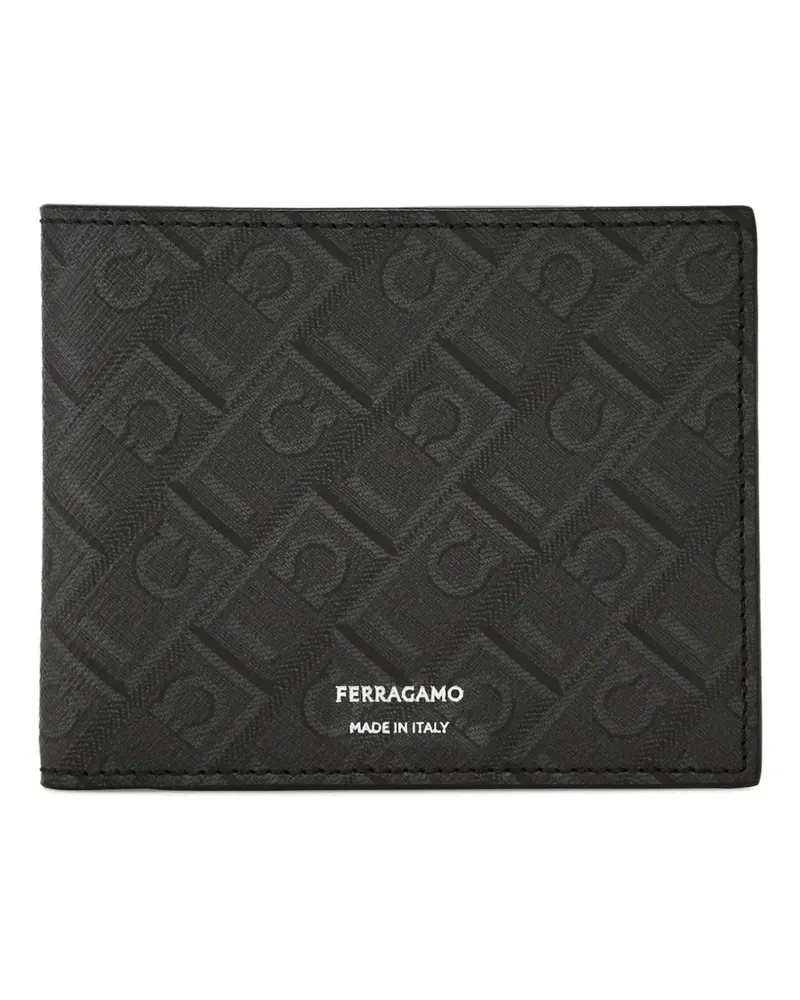 Ferragamo Portemonnaie mit Monogramm - Schwarz Schwarz