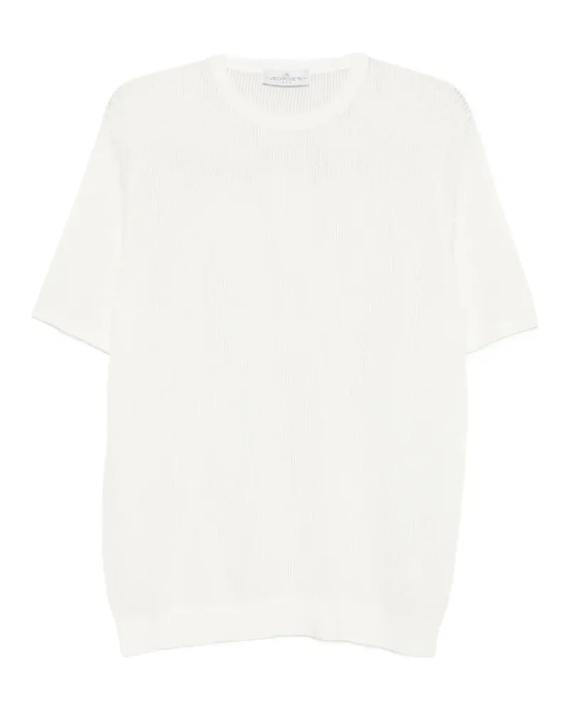 Jeordie's ribbed-knit T-shirt - Weiß Weiß