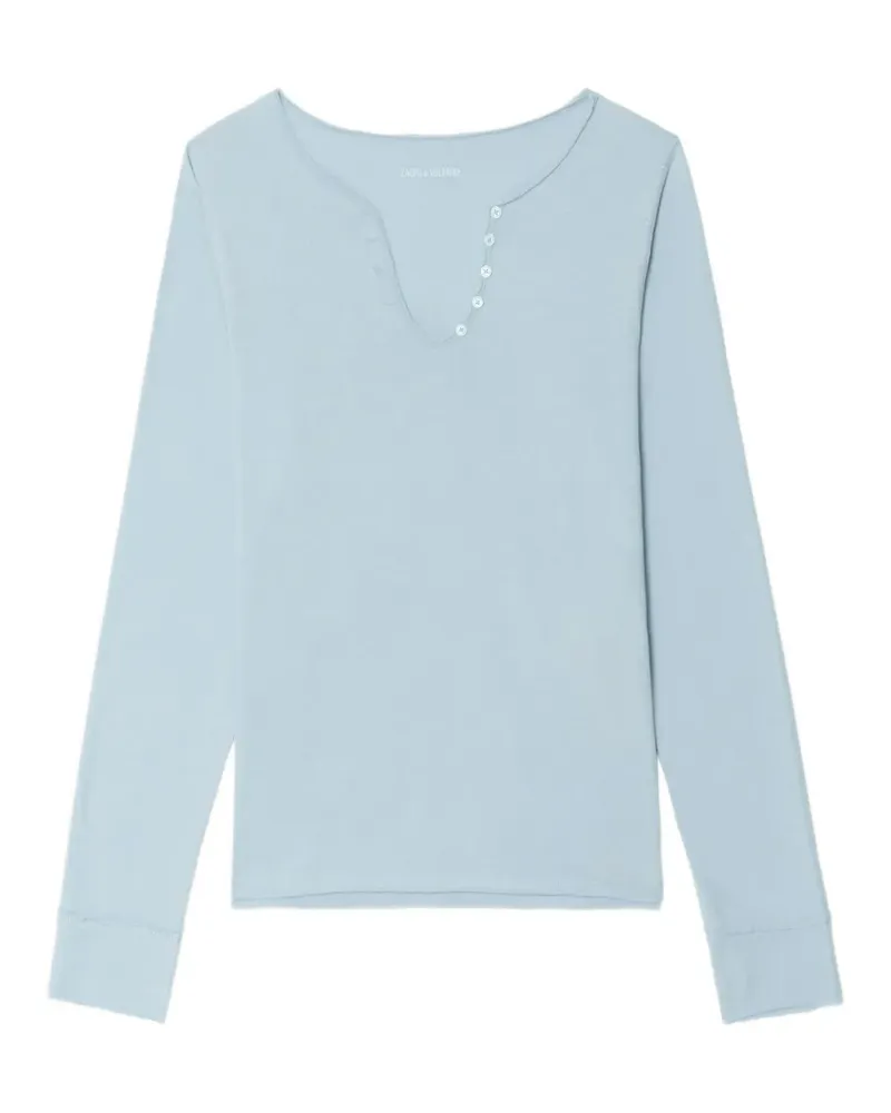Zadig & Voltaire Tunisien long-sleeve T-shirt - Blau Blau