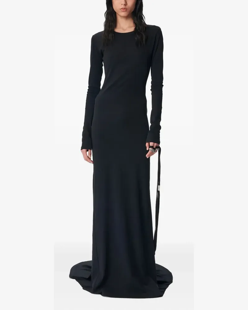 Ann Demeulemeester Jesse long-sleeved dress - Schwarz Schwarz