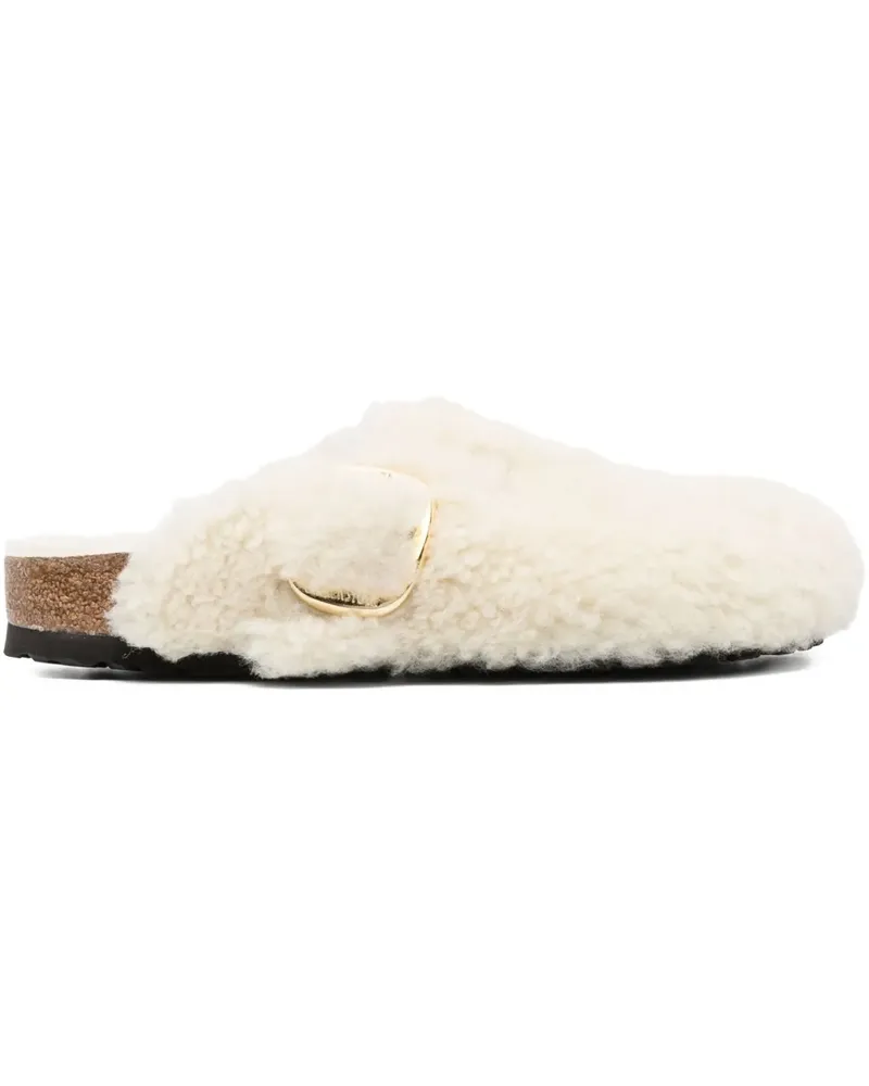 Birkenstock Boston Big Buckle mules - Nude Nude