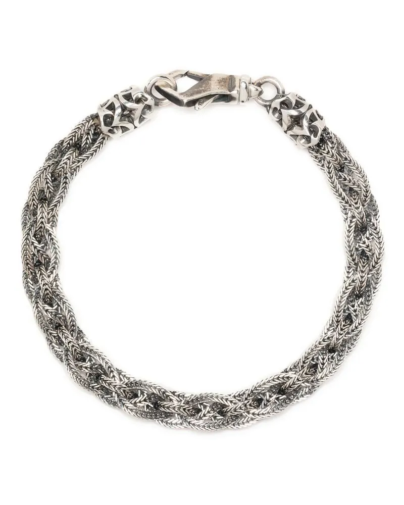 Emanuele Bicocchi Geflochtenes Armband - Silber Silber